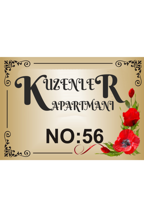 Apartman (Şık ve Modern Görünüm Bina) Tabelası